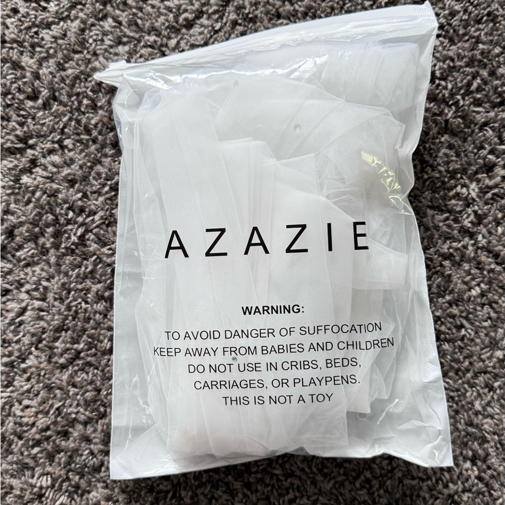 This is a beautiful, brand new, blusher wedding veil from Azazie - Picture 2 of 3